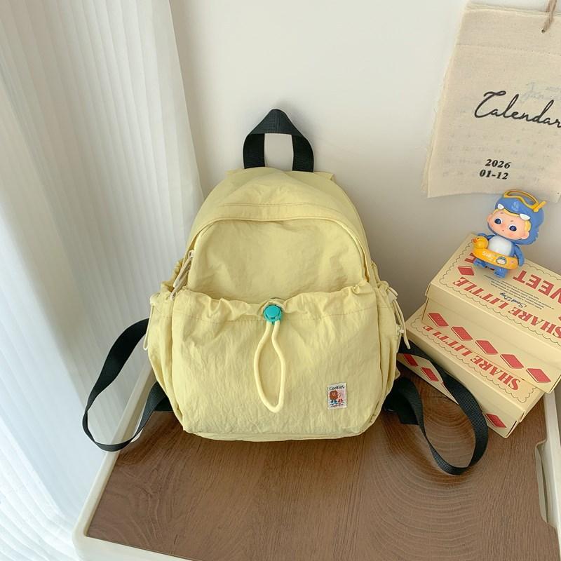 Schoolbag summer new sweet wind small backpack 1011 new solid color cool light versatile leisure travel small backpack