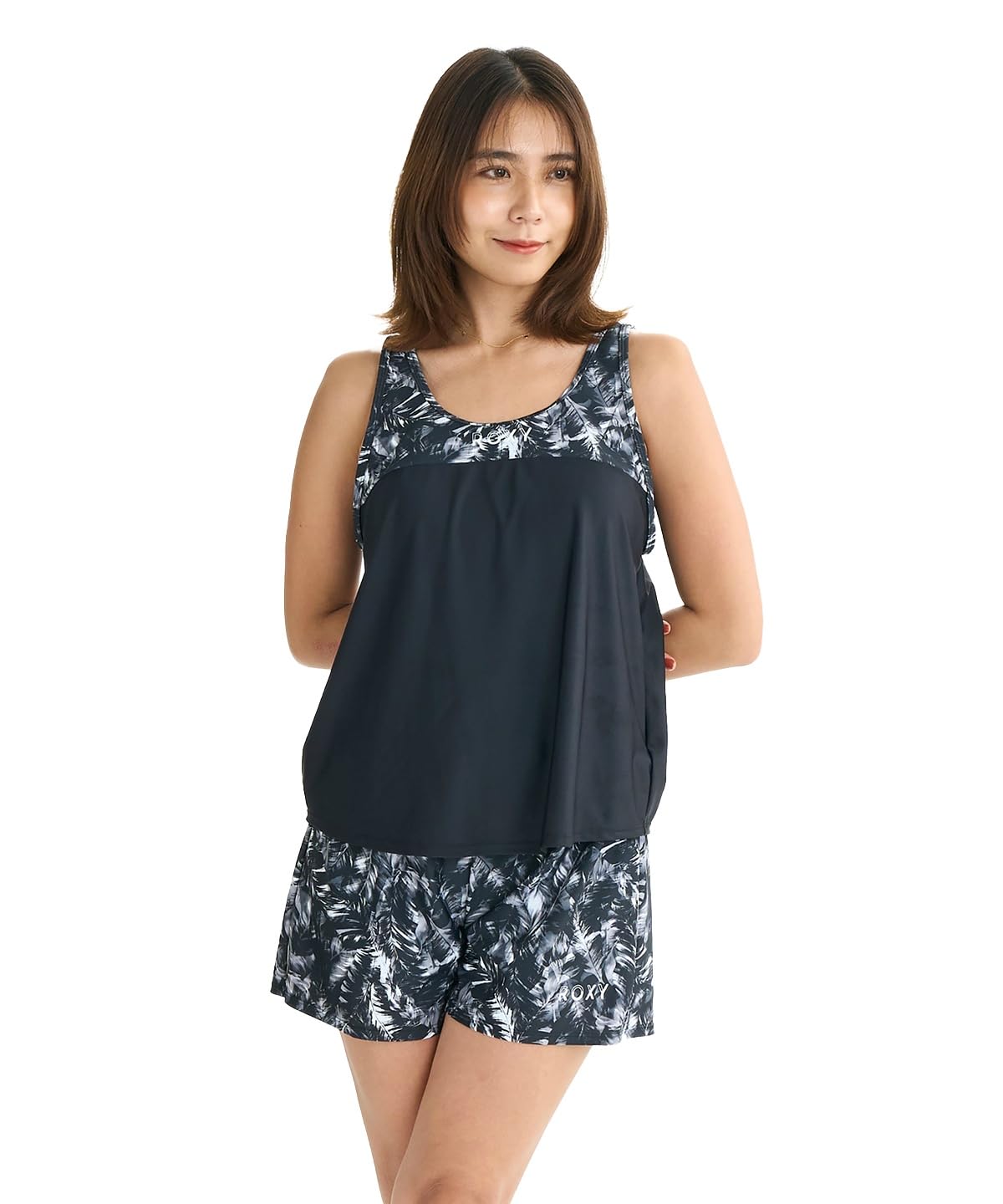 

Roxy Амфибийный Топ Кюлоты Купальник & чёрный