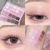 Spring 20-Color Eyeshadow Palette, Pearlescent Matte Vermicelli Brown Light Makeup Nude Pseudo Plain Face Plate, Waterproof, Sweatproof Eyeshadow