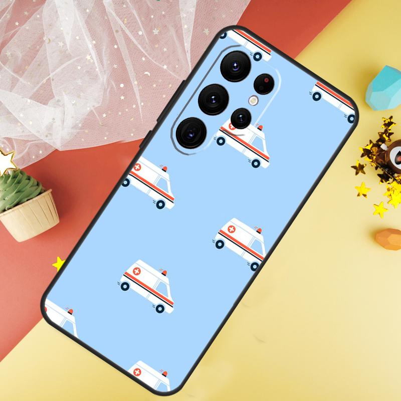 EMT EMS Ambulance Phone Case For Samsung Galaxy S25 Ultra S21 S20 S22 S23 Ultra S9 S10 Plus S24 FE Cover Coque