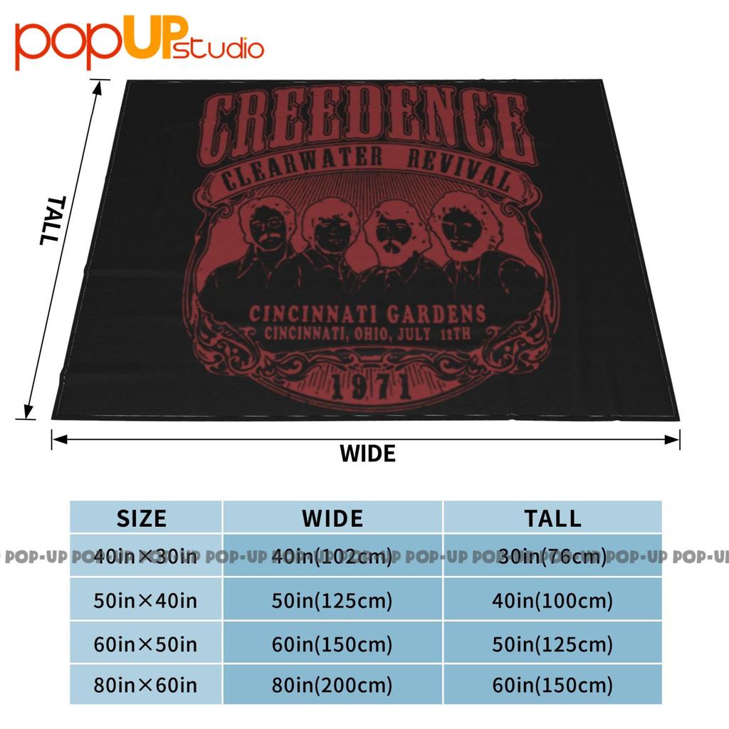Creedence Clearwater Revival 1971 Rock Grey Ccr Ultra-Soft Blanket Quilt Winter Sofa Cover Bed Covers