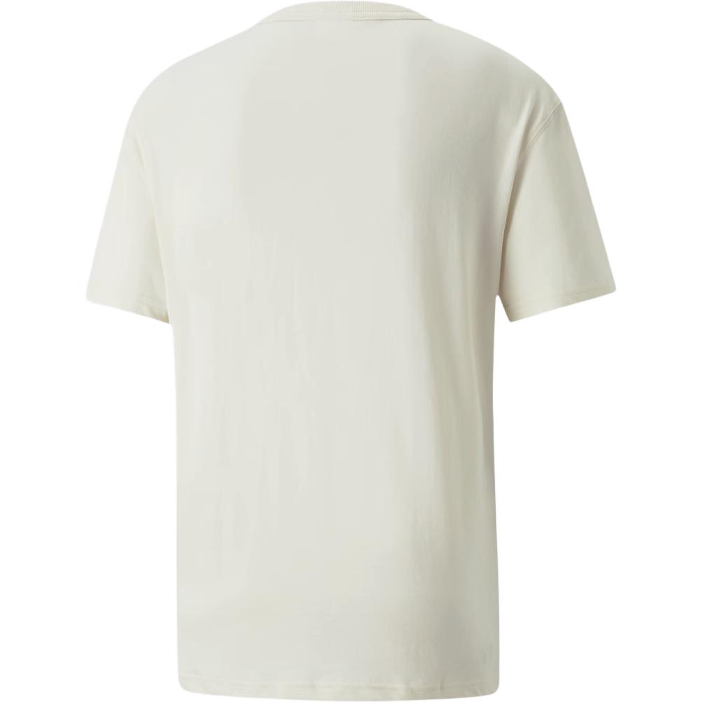 Puma X Coca-Cola Logo Print Rundhals-T-Shirt Herren Tops Elfenbeinweiß 536159-97