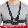 Chest Mount Harness Adjustable Strap for GoPro Hero 13 12 11 10 9 8 7 Action Camera Body Belt Quick Release Buckle Skiing Biking