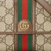 Gucci Ophidia GG Supreme Canvas Super Mini Crossbody Bag With Web Stripe In Beige For Unisex Daily Use