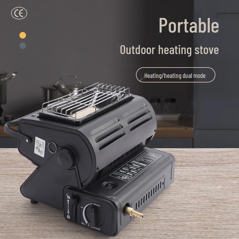 Compact Dual-Use Camping Heater & Stove: Portable and Practical Model