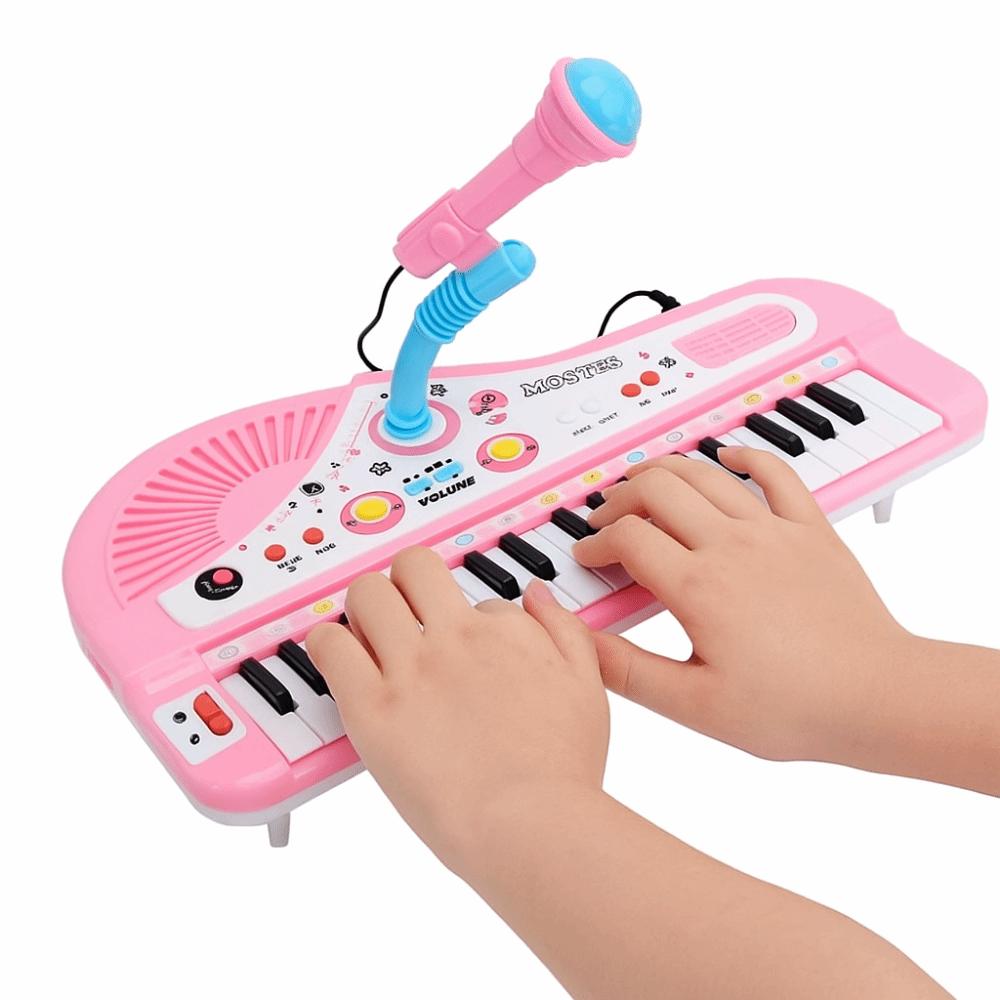 Simulation 37 Key Piano Musical Toy Plastic Kids Electronic Piano  Intelligent Development