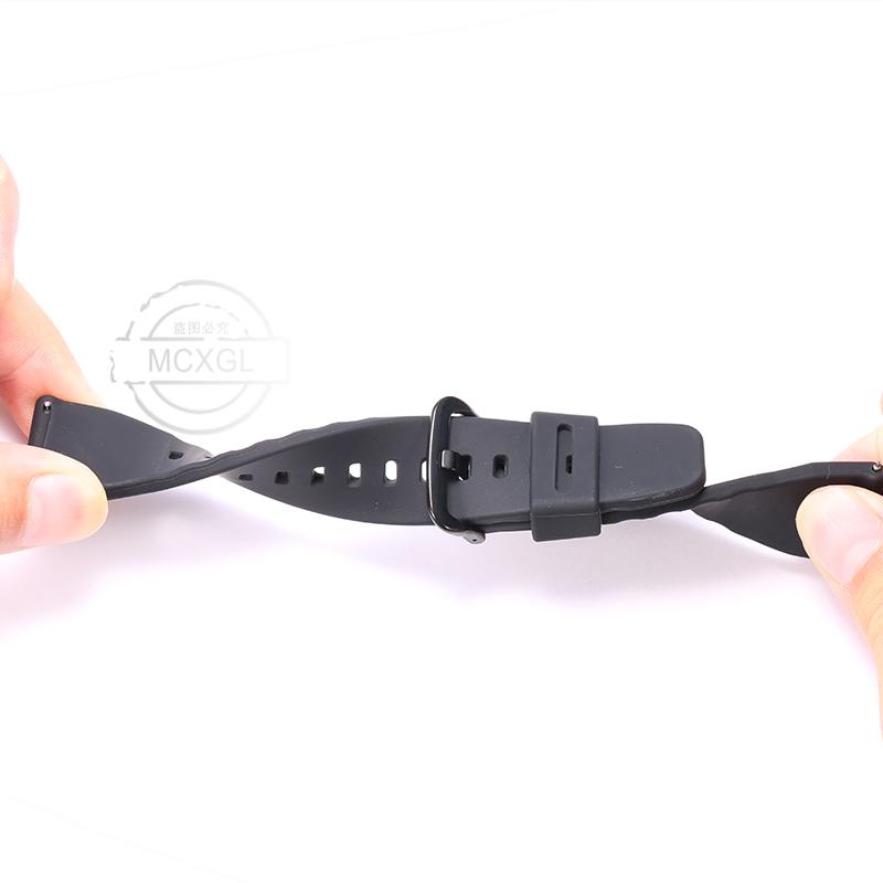 Curea de ceas din silicon pentru seria Casio PROTREK PRG-650Y Prg600 PRW-6600 Bandă de ceas 24mm Brățară