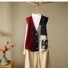Women's 2023 Retro Loose Knit Vest Cardigan Sweater Shawl for Spring and Autumn