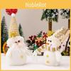 White Snowman Figurine Christmas Decoration Soft Polyester Gnome Doll For Kids Gift
