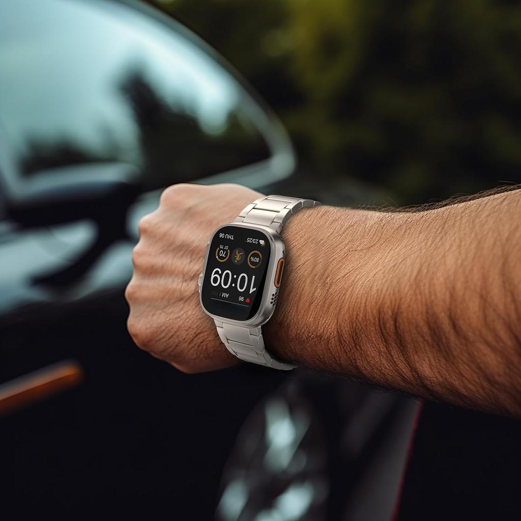 Titanium Strap for Apple Watch Ultra 3 2 49mm Magnetic Buckle Band for IWatch Series 11 10 46mm 9 8 7 45mm 6 5 SE3 44mm Bracelet