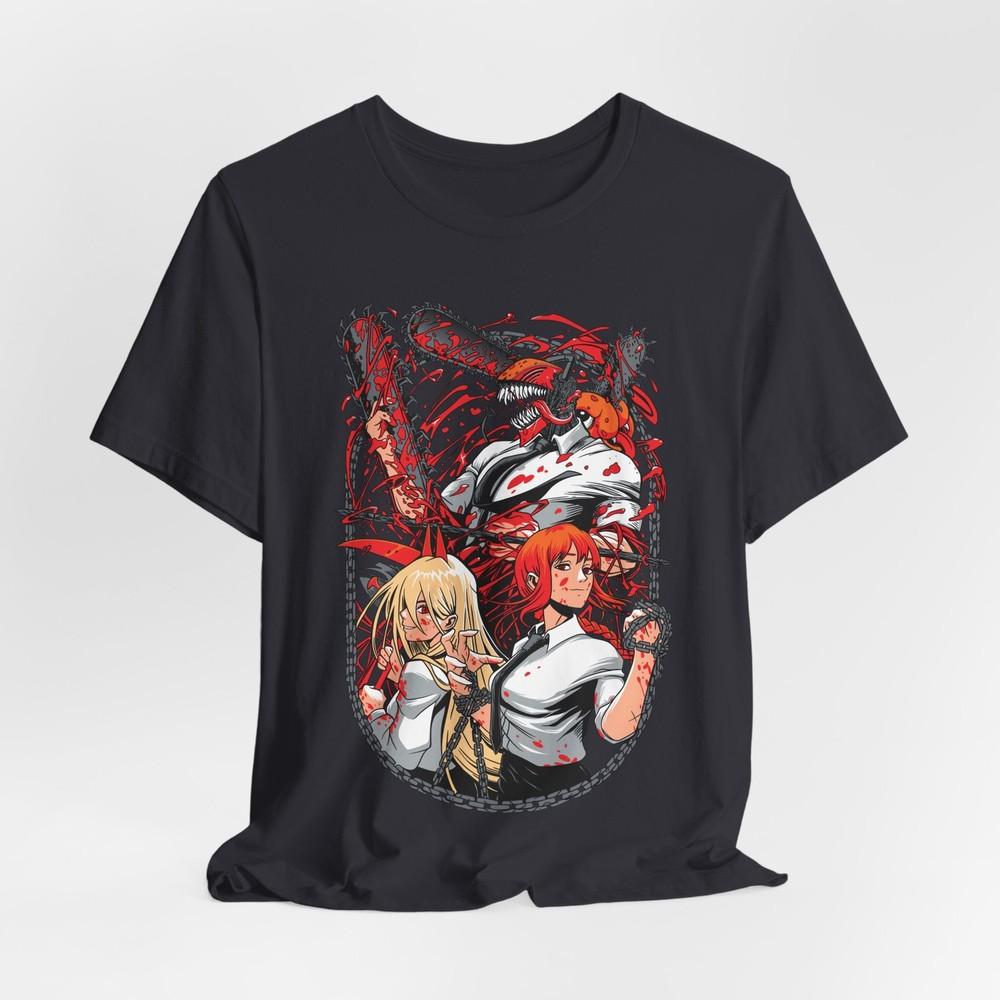 Chainsaw Man Anime Tee Manga Graphic Tshirt Unisex Jersey Shirt Japanese S