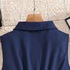 Girls' Clothing European And American Style New Spring-Summer Collection Elegant Sleeveless Dress With Tie Waist And Pleated Design For Older