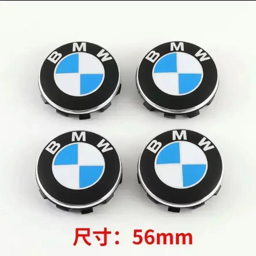For BMW M X1 X3 For BMW Wheel Hub Caps For BMW 3 Series 5 Series E60 E90 F10 F30 E46 E39 X5 E53 E70 E38 Z4 4Pcs 56mm 68mm BMW Emblem