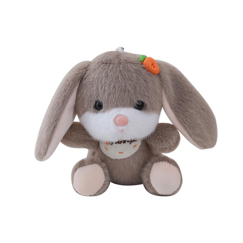 Rabbit Plush Toy Keychain With Soft Polyester Material For Bag Decor And Gift For Kids