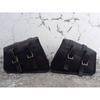 Handmade Leather Black Bag Motorcycle Saddle Bag 2 Side Luggage Bag Motorcycle Panniers Saddlebags for Bike