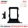 SIM-Kartenfach für iPhone 16 Plus / für iPhone 16 Pro Max Dual Micro-SIM-Kartensteckplatzfach Halter SD-Kartenleser Ersatzteile
