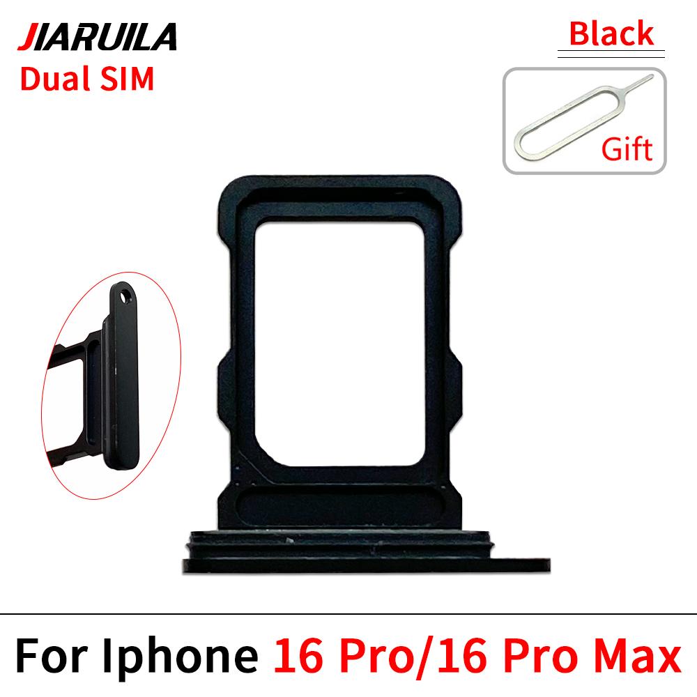 SIM-Kartenfach für iPhone 16 Plus / für iPhone 16 Pro Max Dual Micro-SIM-Kartensteckplatzfach Halter SD-Kartenleser Ersatzteile