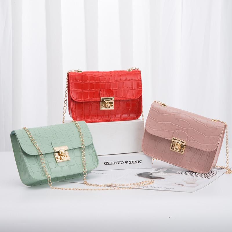 Fashion and elegance single shoulder women's bag bag versatile crocodile pattern crossbody makeup small square bag