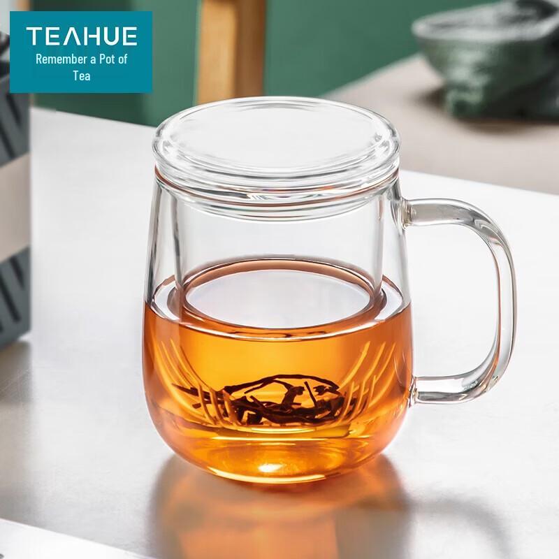 YIHUTEA Glass Tea Infuser Mug
