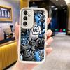 Super Cool Black Graffiti Soft Cover Phone Case for Samsung Galaxy A52 A72 A15 A35 A53 A25 A51 A54 A55 A52s A73 A71