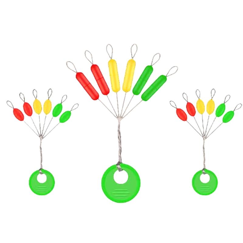 100 Pcs Silicone Fishing Oval/Cylinder Float Stop Stoppers Fishing Float Fishing Bobber Fishing Tackle Accessories