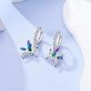 Orstarry 925 Silber Creolen Damen Schmuck Funkelnde Katzen Hunde Tier Ohrstecker Hochzeitsjubiläum Geschenk
