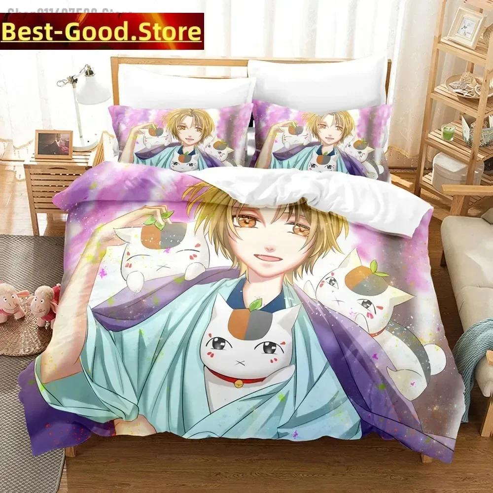 Comforter 3D Takashi Natsume Bedding Set Natsume'S Book Of Friends Printed With Soft Single Double Queen Super King