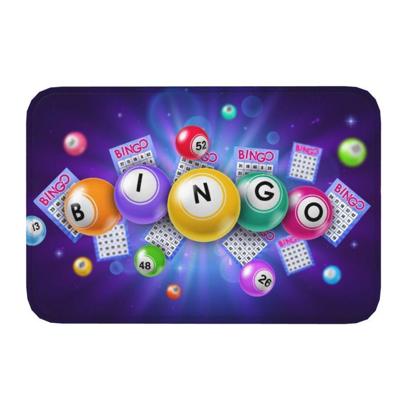 Game Bingo Doormat Mat Anti-Slip Kitchen Bathroom Toilet Rug Carpet 40*60cm