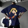 T-shirt Grafica Luffy Anime Oversize One Piece Uomo Donna Cotone Manica Corta Tee Streetwear 2026 Estate Nuovi Abiti Casual Y2k