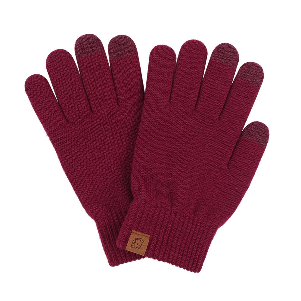 Gloves  Warm Winter  Five Finger Gloves  Candy Color  Finger Dividing Touch Screen Gloves  Student Writing Gloves  Prevent Cold