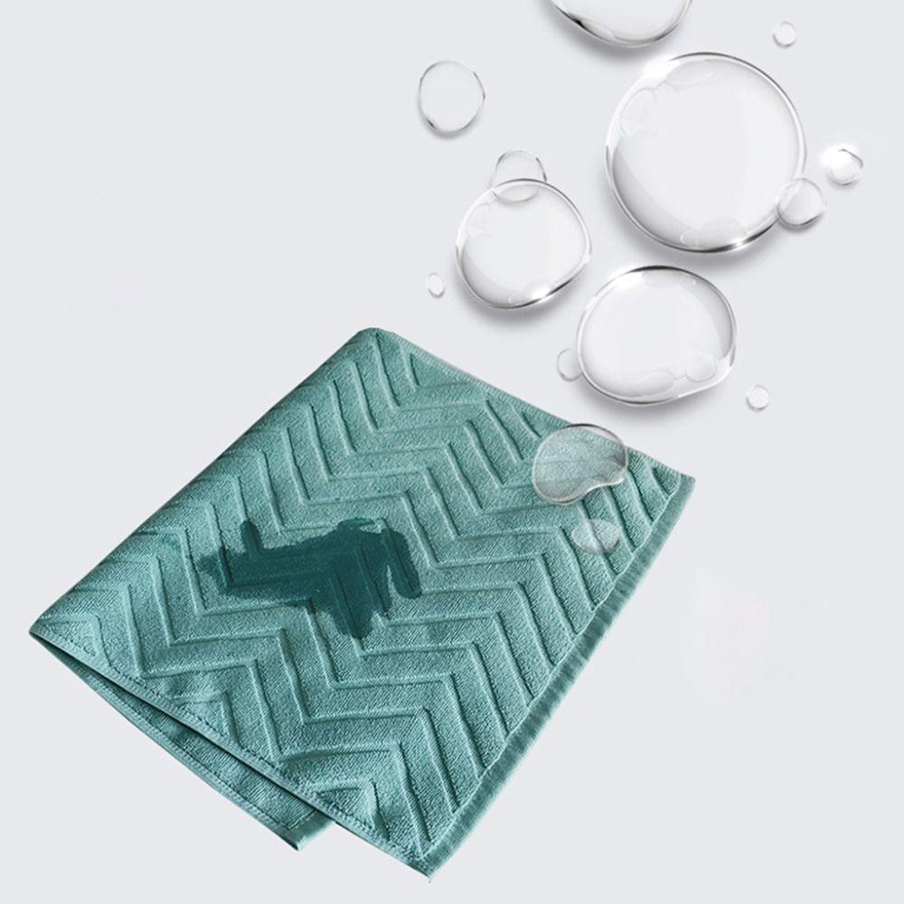 Bathtub Towels 40*60cm Wave Stripe Floor Towel Jacquard Thicken SPA Shower Mat Non-slip Machine Washable Feet Towel Bathroom