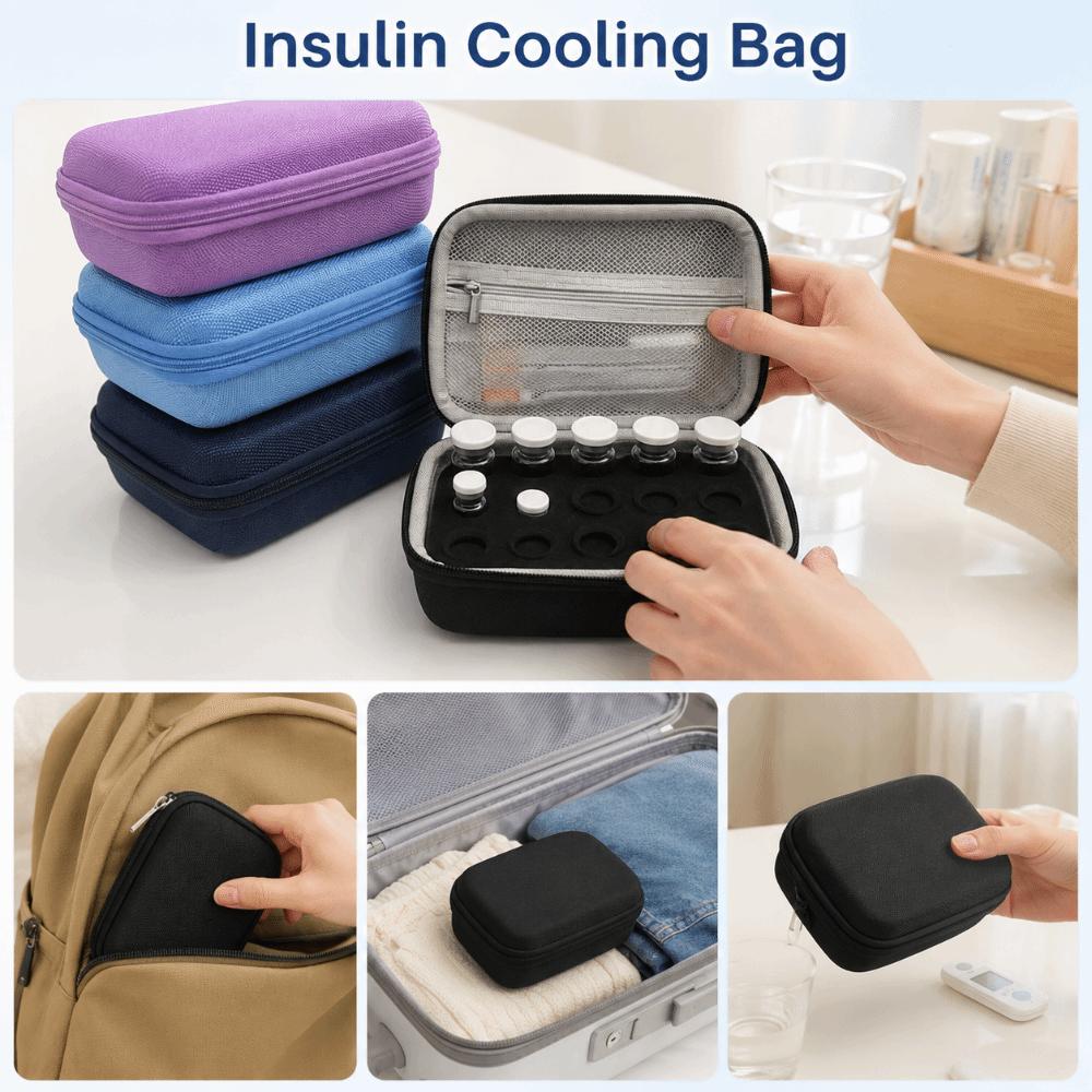 3-10ml Insulin Vial Protector 15 Slots Insulin Organizer Essential Oils Carrying Box for Home
