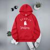 European & American Women's Halloween Letter Hoodie Ribbed Sweatshirt