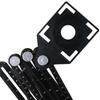 Measurement Tool with Hole Punch Locator Angle Measuring Ruler Tile Opening Holes Measure Ruler