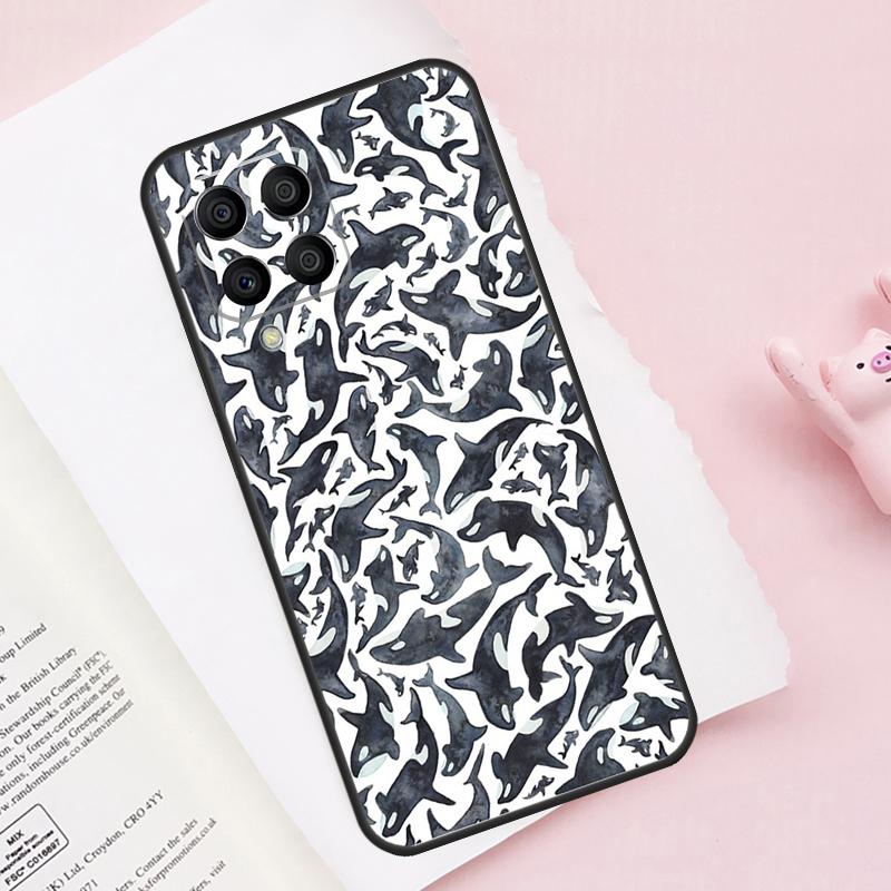 Sea Whale Narwhals Case For Samsung Galaxy M52 M32 M12 M13 M53 M51 M31 M11 M14 M34 M54 M16 M36 M56 M15 M35 M55