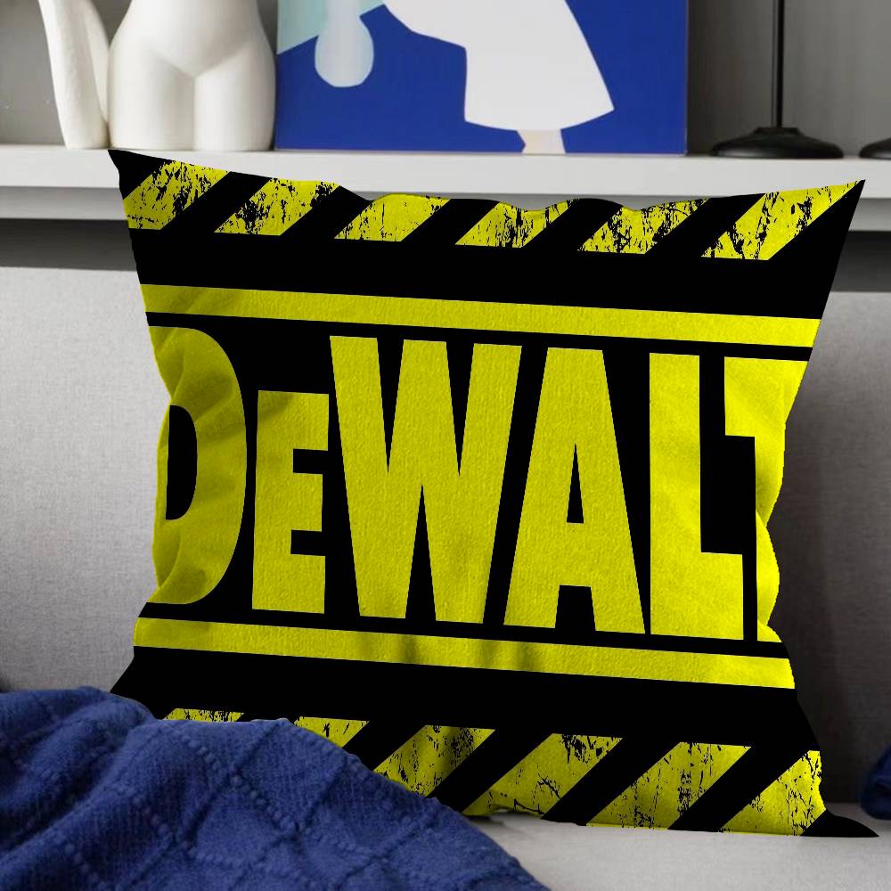 

D-DeWalt Pillow Cover Sofa Cushion Cover Home Room Decoration Children Gift 12x12Inch