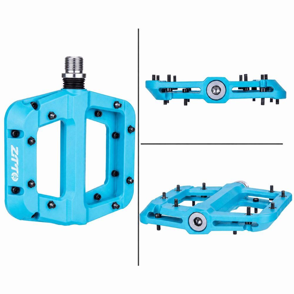 1 Pair Non Slip Mountain Bike Pedals 9/16 Inch Bike Flat Pedals  Road BMX MTB