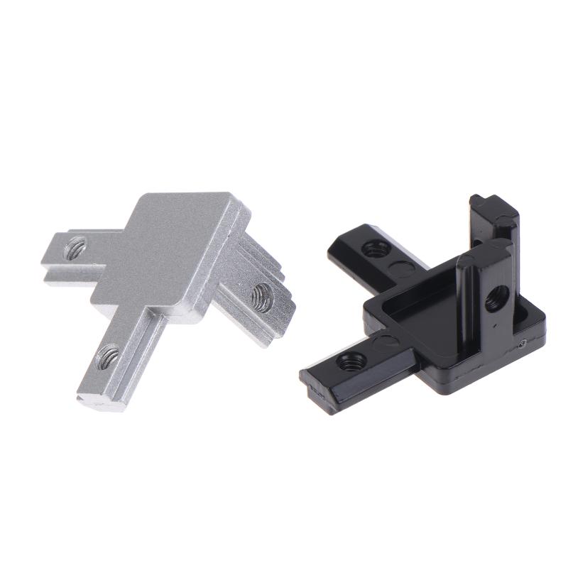 90 Degree T-Slot Corner Bracket 4Pcs Aluminum Interior Profile Connector with Screws for Woodworking Furniture Fixing