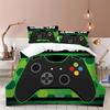 Gamepad Controler Bedrom Beding Sets for Young Boys Ten Gaming Soft Duvet Cover Set Twin Sized Dimensions,Play Video Games Warm Comforter Cover Bed