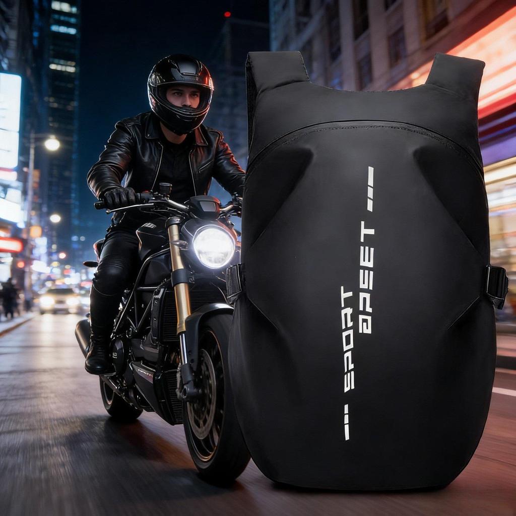 Large Capacity Waterproof Motorcycle Helmet Backpack for Riders