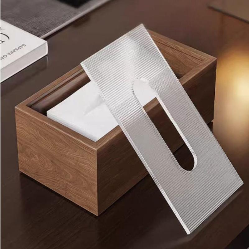 Modern Acrylic Tissue Box Transparent Fashion Napkin Holder Home Decoration Living Room Desk Decor Accessories Decorative Box