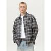 Casual Shirts Men's Long Sleeve 2025 New Autumn American Top Teenagers Heavy Loose Plaid Shirt Outerwear