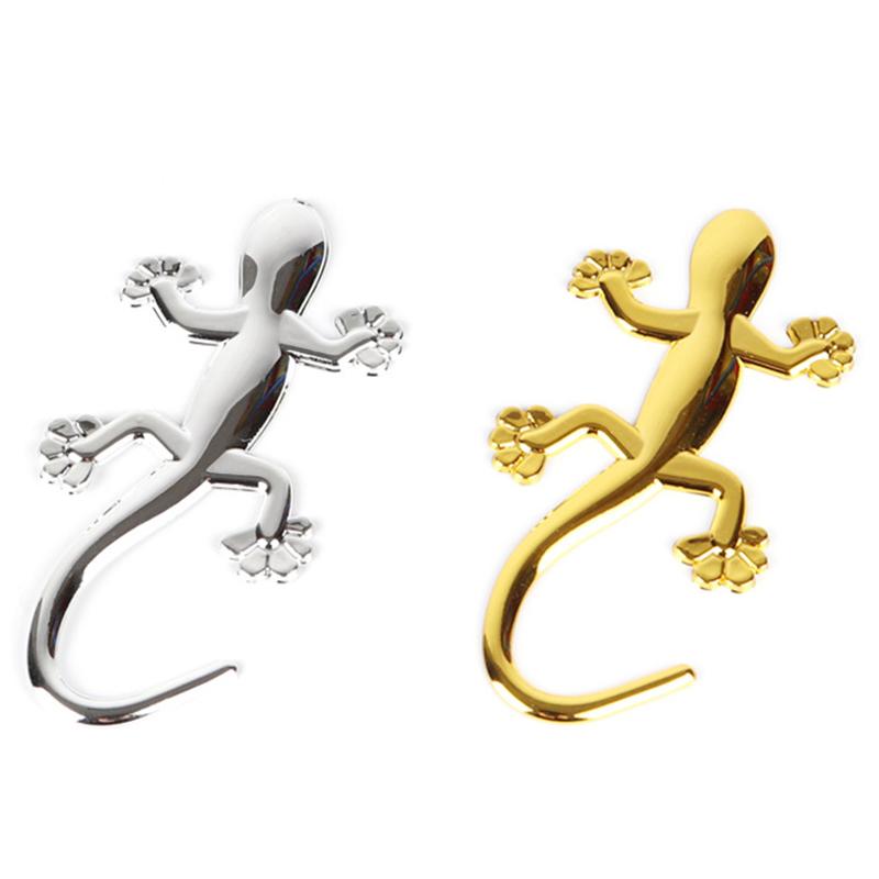 Kreativer Eidechse Gecko Autoaufkleber 3D Metallemblem Abzeichen Auto Motorrad Styling Aufkleber Decals Tier Dekoration Auto Zubehör