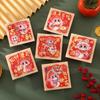 6pcs Traditional God of Wealth Red Envelope Cartoon Lucky Money Bags Money Packet  New Year Gifts
