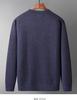 Men's V-Neck Knit Cardigan Sweater: Autumn-Winter Plus Velvet, Thickened, Loose Fit for Middle-aged & Elderly