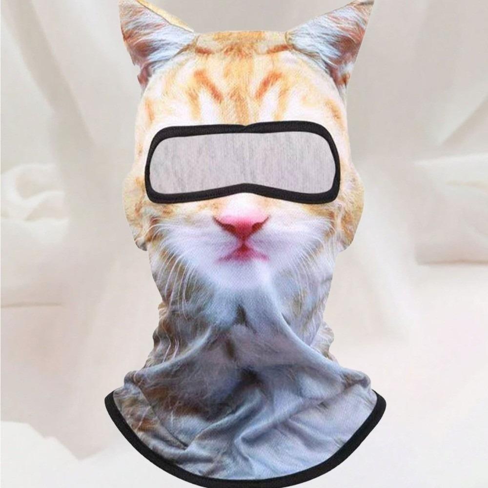 Ice Silk Full Face Mask Breathable Fabric Neck Gaiter Funny Balaclava Mask For Cycling