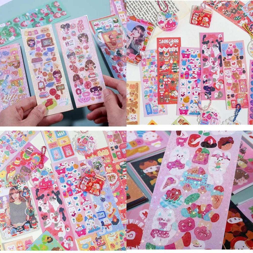 Adesivos de Estrelas a Laser DIY Fofos e Coloridos para Papelaria e Decoração Atacado