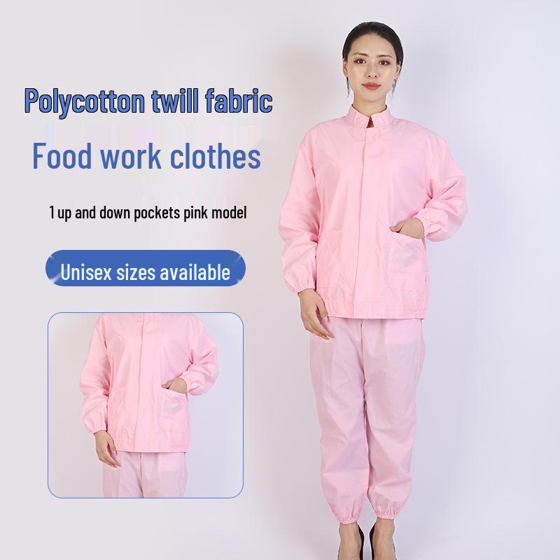 Unisex White Workwear Set for Catering, Food Industry, and Bio-Pharmaceuticals