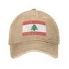 Lebanon Flag Baseball Cap Vintage Distressed Washed Snapback Hat for Unisex Women Outdoor Summer Adjustable Fit Caps Hat