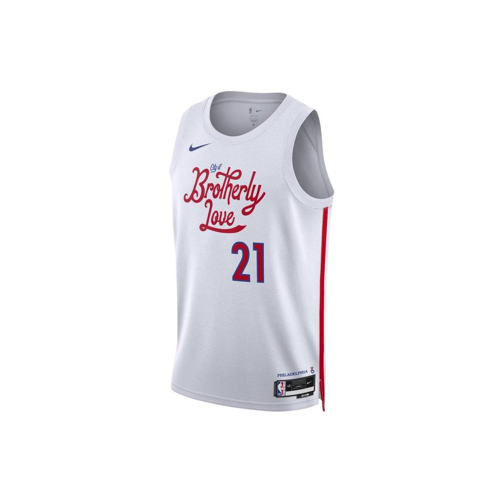 New Nike Nba Joel Embiid Philadelphia 76ers City Edition 2022 Swingman Jersey DO9606-101